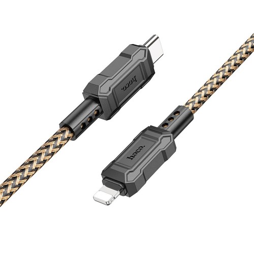 CABLE HOCO TYPE C TO LIGHTNING 8-PIN POWER DELIVERY 20W LEADER X94 GOLD