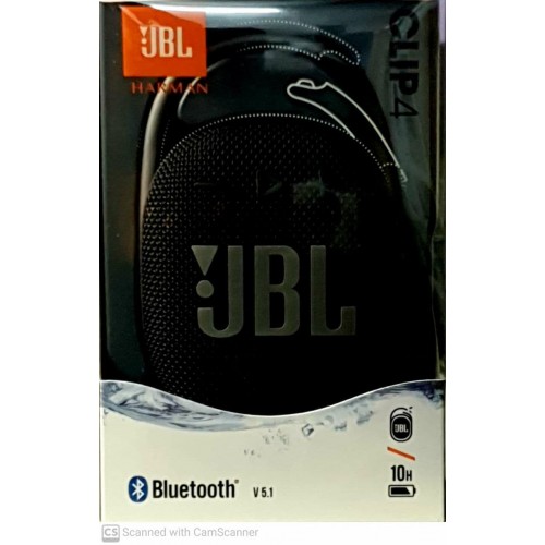 JBL CLIP 4 PORTABLE WATERPROOF BLUETOOTH SPEAKER BLACK