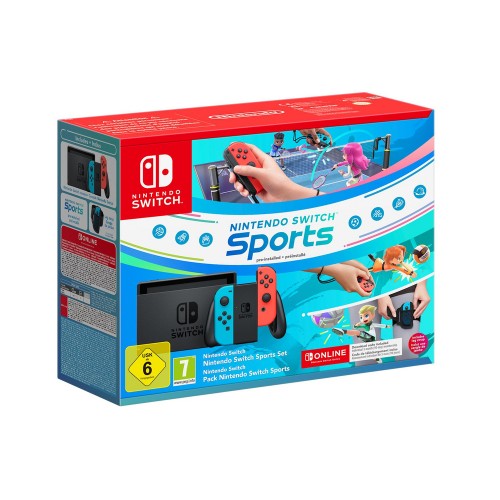 NINTENDO SWITCH V2 NEON RED/BLUE WITH SWITCH SPORTS EU