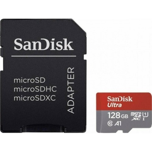 SANDISK MICRO SDXC ULTRA 128GB A1 140MB/s SDSQUAB-128G-GN6MA