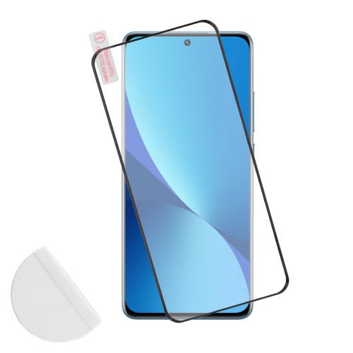 TEMPERED GLASS FULL CURVED GLUE FOR REALME 12 PRO BLACK